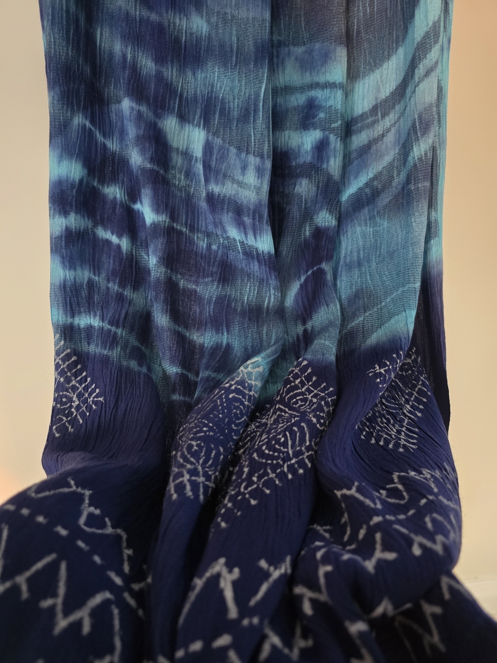 NWT Tie-Dye Wide Leg Pants Palazzo Style Women's Boho Beach Vacation - Picture 6 of 7